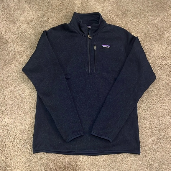 Patagonia Men's Better Sweater 1/4-Zip Fleece in New Navy - Picture 2 of 4